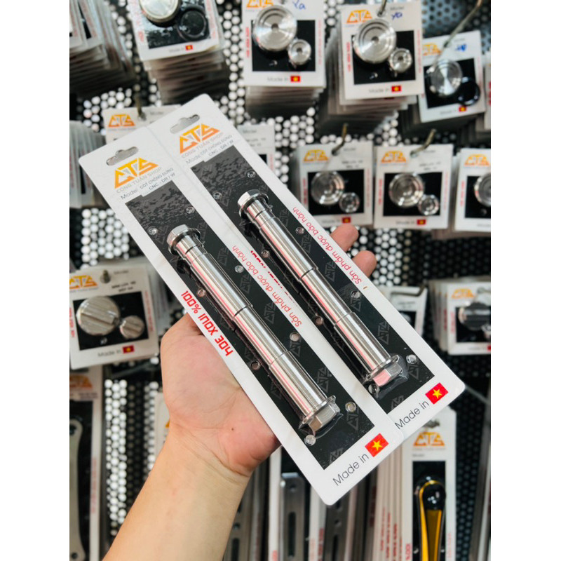 Cốt Chống Đứng Inox304 CNC CTS Dành Cho Wave , Dream , Ex135 – ảnh 1/10